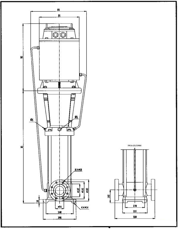 CDLF-PB水冷靜音不銹鋼多級泵