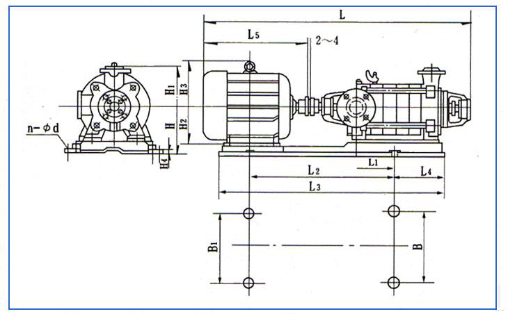 D、DG型臥式鍋爐給水離心泵